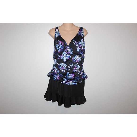 Chadwicks Other - Shape Benefits by Chadwicks Floral Tankini Skirt Swimsuit Set Size 14 H14526
